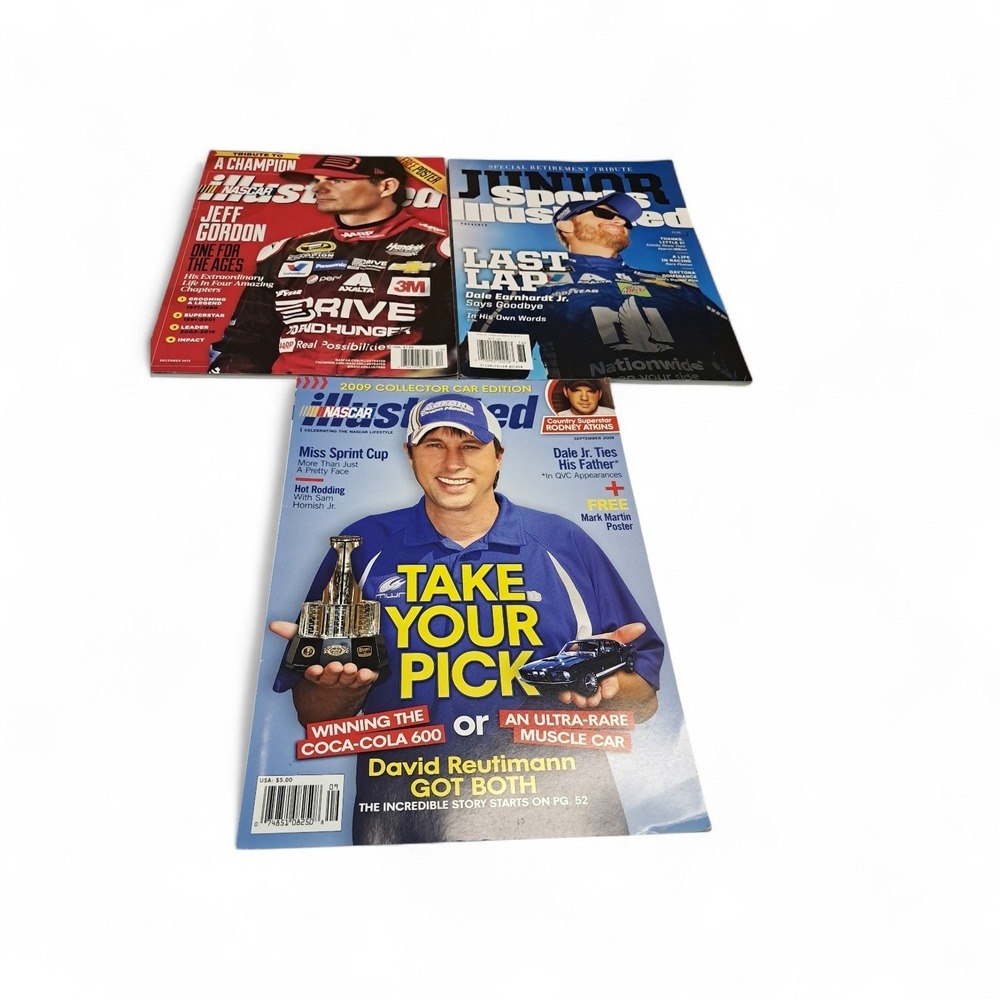 NASCAR Illustrated Lot Of 3